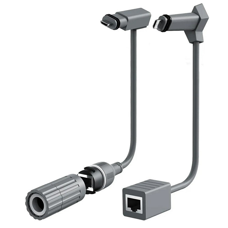 2Pcs For Starlink V2 Cable SPX to RJ45 Adapter Ethernet Cable Converter CAT5E 26AWGx4P+D Connector