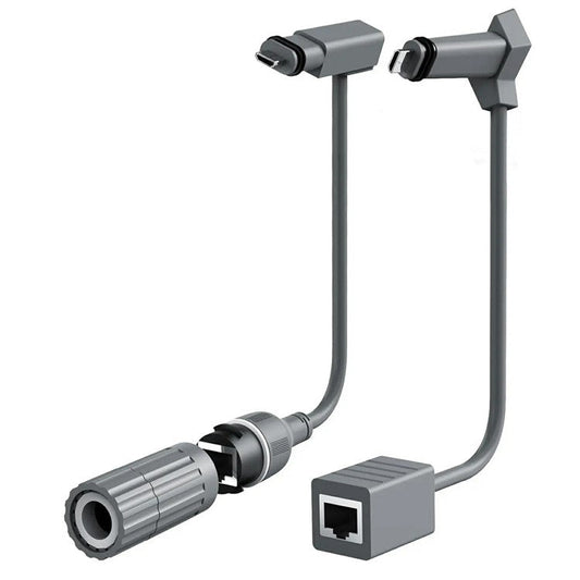 2Pcs For Starlink V2 Cable SPX to RJ45 Adapter Ethernet Cable Converter CAT5E 26AWGx4P+D Connector
