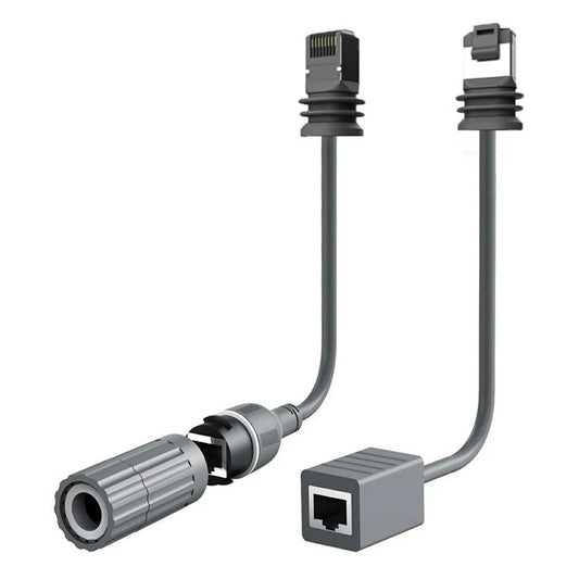 2Pcs Starlink Gen3 V3 Rectangular Satellite Ethernet Cable Adapter 1000Mbps RJ45 Converter