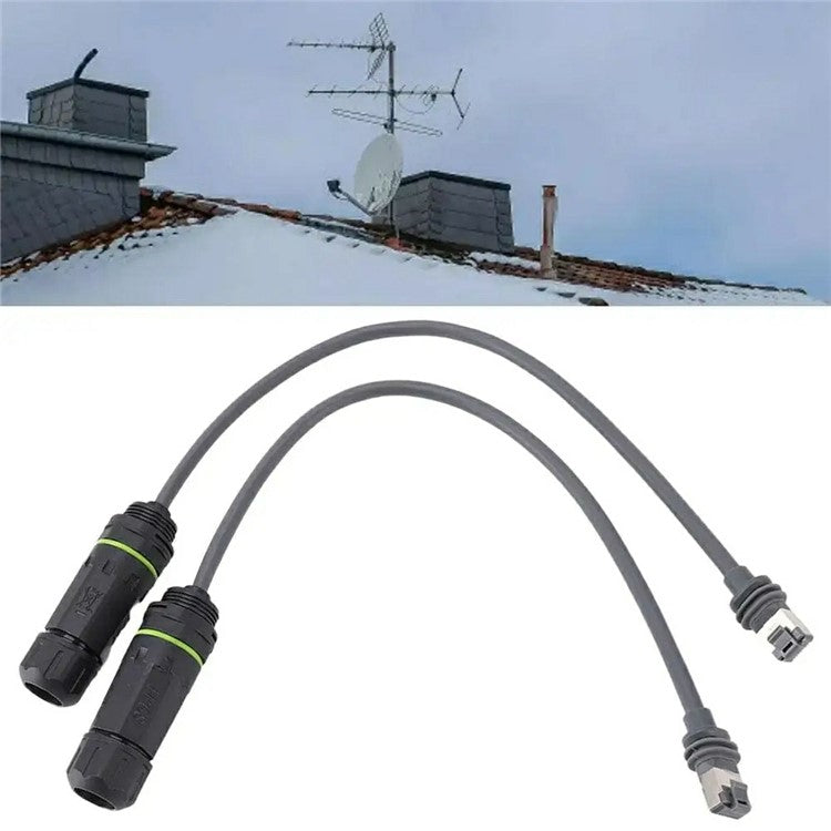2Pcs For Starlink Gen3 SPX to RJ45 Ethernet Adapter Satellite Antenna RJ45 Extension Cable Connector