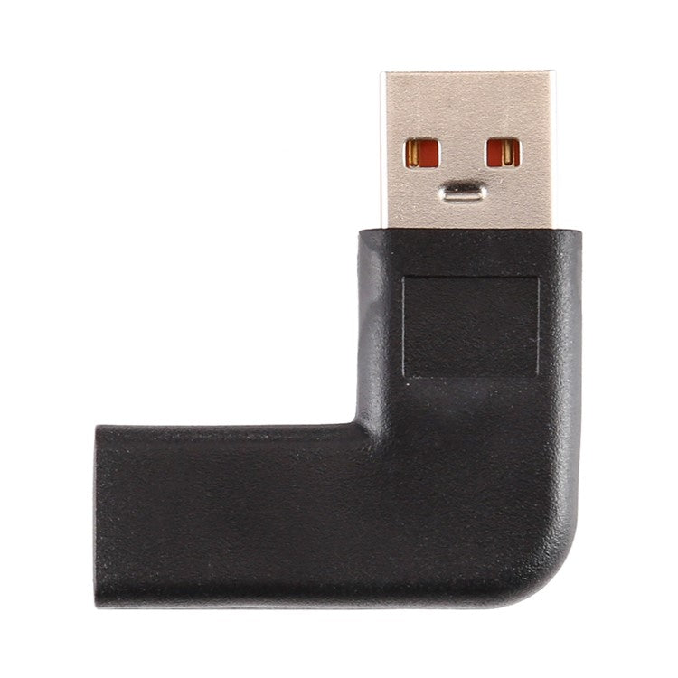 Type-C Female Head to Yoga 3 Male Head 90 Degree Angle Power Adapter Connector for Lenovo