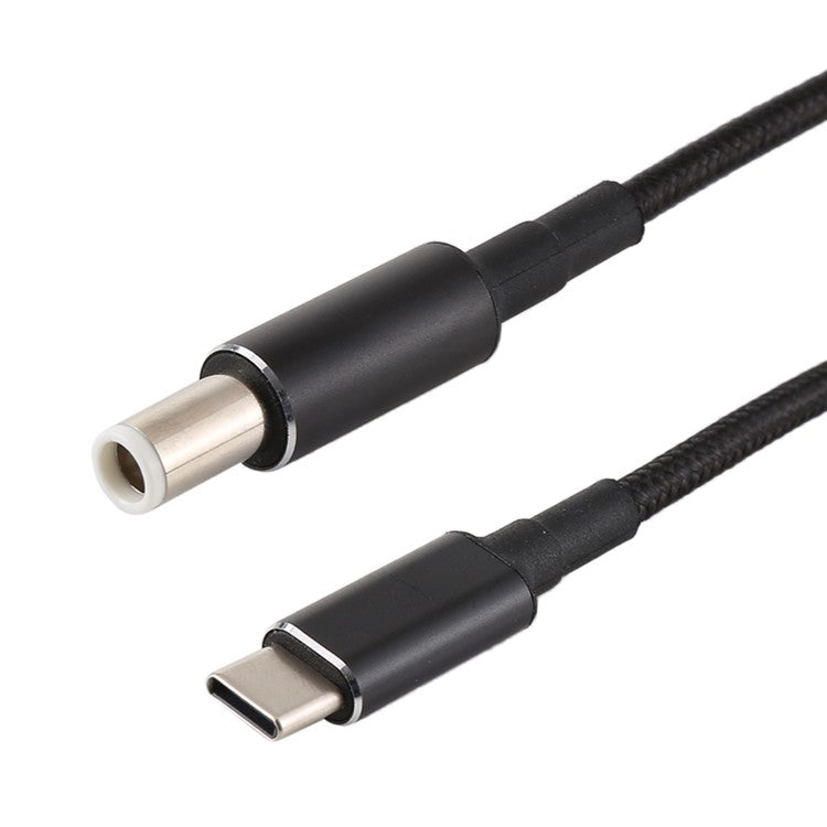 PD 100W 7.4 x 0.6mm Male to Type-C Male Nylon Braided Power Cable for Dell Laptop 1.8m
