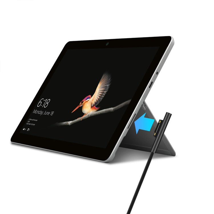 Type-C to 6Pin Nylon Notebook Power Adapter Cable 1.5m for Microsoft Surface Pro 3 / 4 / 5 / 6