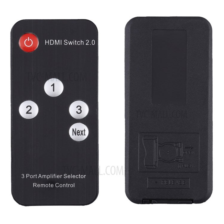 HDMI Switch 3x1 Multi-Viewer Splitter with Remote Control Support 4K/60Hz - UK Plug