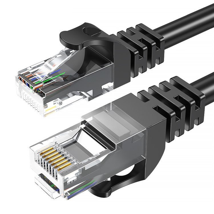 ESSAGER 2m Ethernet Cable Cat 6 Lan Cable RJ45 Network Patch Cord for PC Computer Router - Round Wire