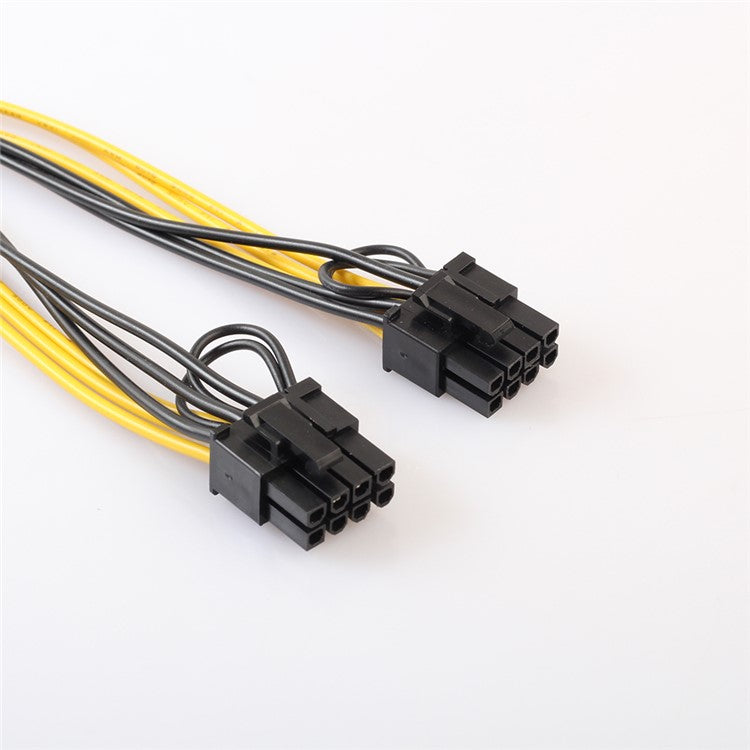 30cm PCI-Express PCIE 8Pin to Dual 8Pin Graphic Video Card Adapter Power Supply Cable