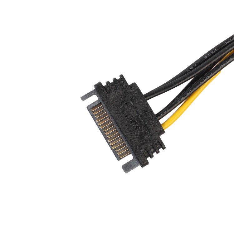 SATA 15pin to 6pin PCIe PCI-e PCI Express Adapter Cable Graphics Card Power Cable