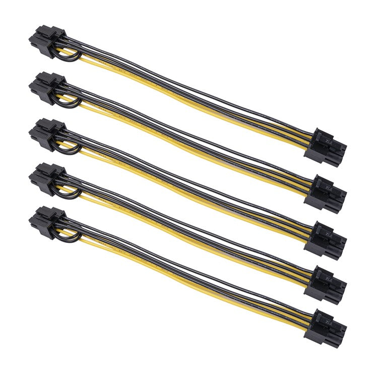 6Pin Female to 8Pin (6pin+2pin) Female Adapter Cable 20cm  PCI-Express GPU Video Graphics Card Power Supply Converter Cord