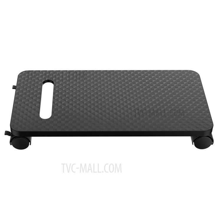 ORICO CPB1 Computer Host Support Carbon Fiber Grain Bracket with Wheels and Brake Lock