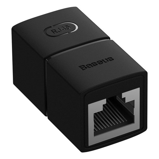 BASEUS AirJoy Series 1Pc RJ45 Ethernet Cable Connector Network Extender Adapter - Black