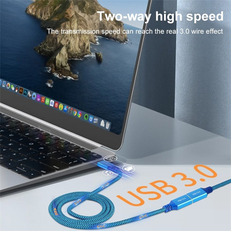 0.3m USB 3.0 Male to Male Cable Printer Hard Disk Box USB Extension Cable