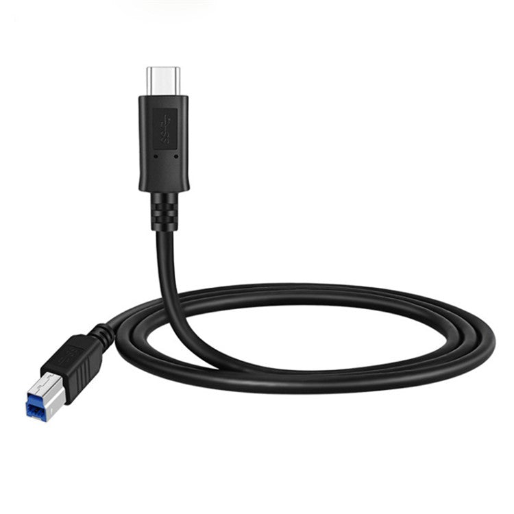 1m Type-C 3.1 to USB 3.0 Type B Printer Extension Cable High Speed Data Cable