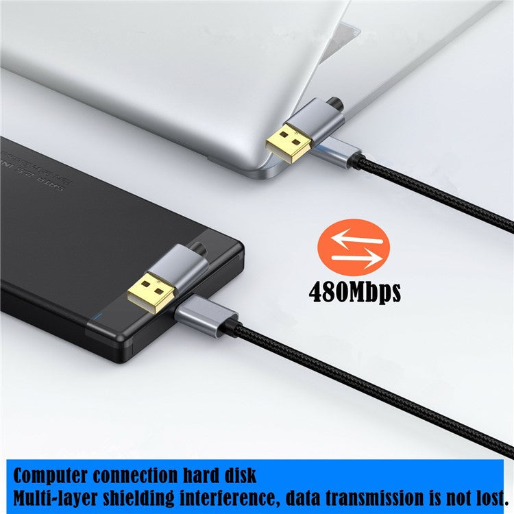 10m 480Mbps USB 2.0 Type A Male to Male Cable Extension Cord for Digital Camera Printer Scanner