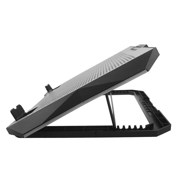 S608 RGB Light Laptop Cooler 8 Fans Adjustable Height Notebook Cooling Pad with Phone Holder