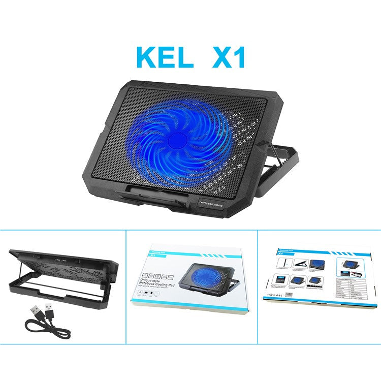 X1 Adjustable Height Laptop Cooling Pad Router Notebook Cooler Stand Fan Base