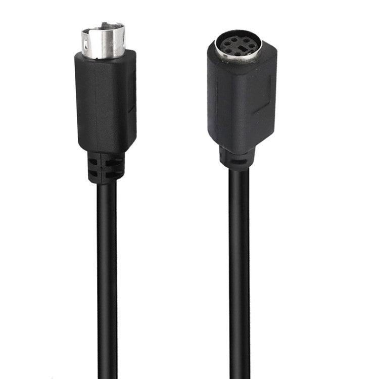 1.8m Mini DIN 6 Pin Cable Male to Female Straight Head Copper Core Extension Cord