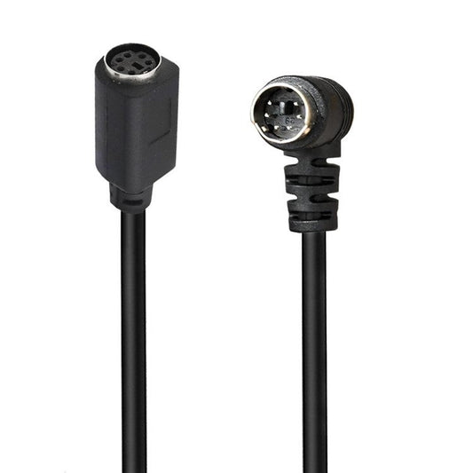 Mini DIN 6 Pin Cable 3 Meter Male to Female Right Angle Connector Copper Core Extension Cord
