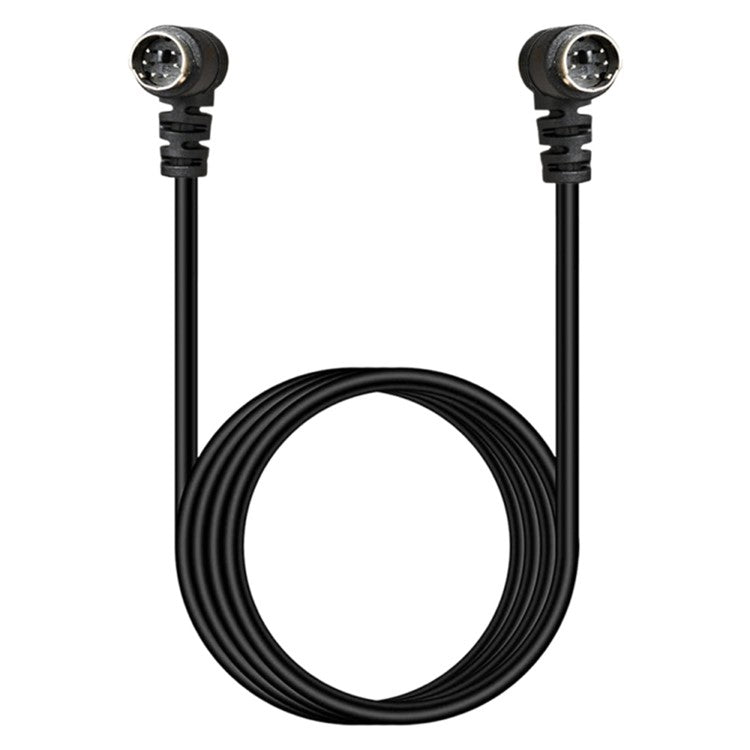 Mini DIN 6 Pin Cable 3 Meter Male to Male Double Right Angle Connector Copper Core Extension Cord
