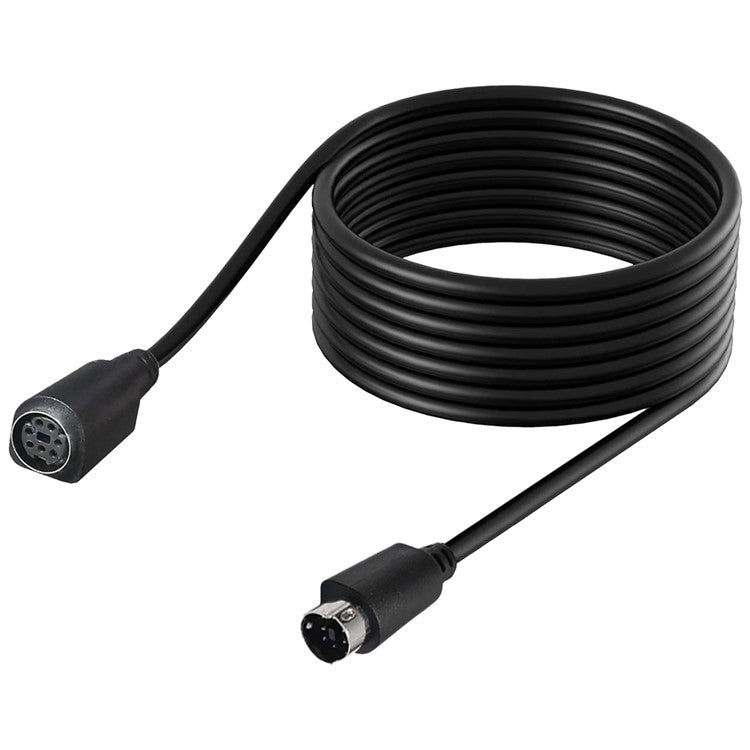 Mini DIN 7 Pin Cable 1.8 Meter Male to Female Straight Connector Copper Core Extension Cord