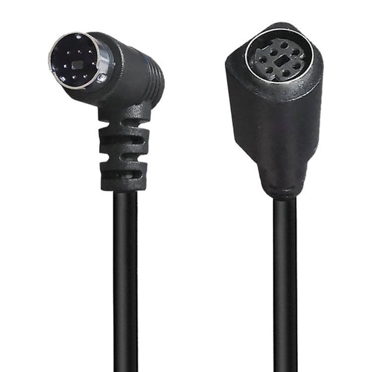 1.8m Mini DIN 7 Pin Cable Elbow Male to Female Computer Game System Extension Cord