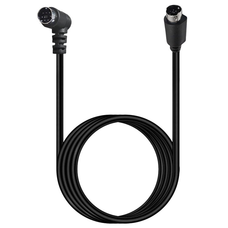 3m Mini DIN 7 Pin S-Video Cable Straight Male to Elbow Male Audio Video Transfer Cord