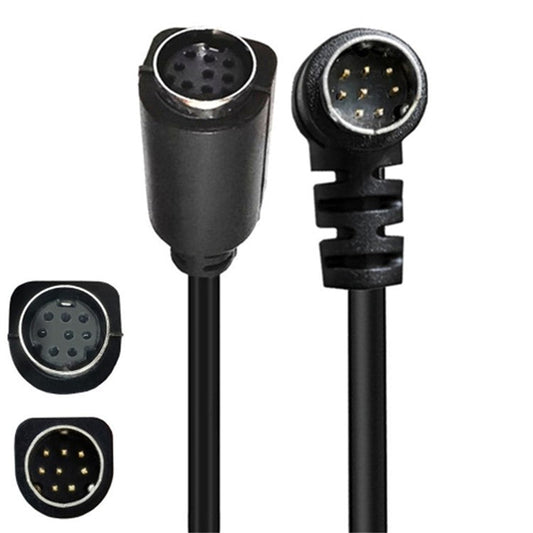 3m DIN 8 Pin Male to Female S Video Cable Angled Connector Audio Video Cord for Set Top Box