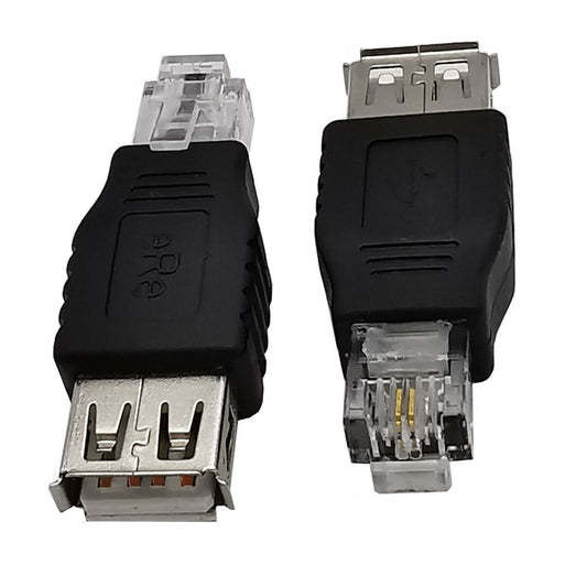 JUNSUNMAY USB A Female to RJ11 6P2C Adapter Mini Converter (NOT for RJ9 Handset Port)