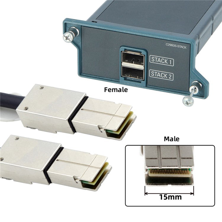 SF-073-0.5M CAB-STK-E FlexStack Stacking Cable for CISCO 2960S 2960X 2960XR Networking Switch