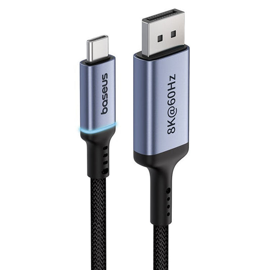 BASEUS BS-OH139 High Definition Series 1.5m Type-C to DP 8K Adapter Line DisplayPort Cable - Black