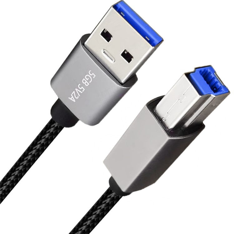 JUNSUNMAY 2m USB-A 3.0 Male to USB Type-B Male Printer Data Cable Conn ...