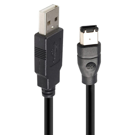 JUNSUNMAY 1.8m Firewire IEEE 1394 6 Pin Male to USB 2.0 Male Adapter Converter Cable