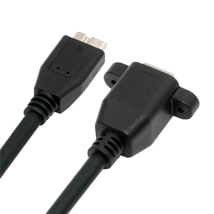 U3-087 5Gbps USB 3.0 Type-B Female to USB3.0 Micro-B Male Extension Cable for Disk SSD Camera Data 30cm