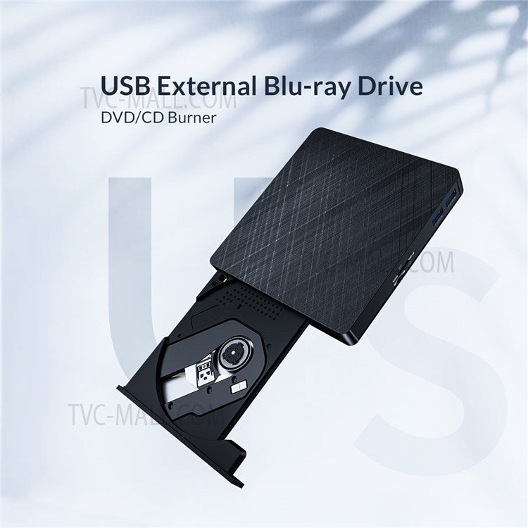 ORICO XD010-BK-BP USB 3.0 Portable External Blue-ray Drive CD DVD Player Rewriter Writer Reader for MacBook Air Pro for Windows Laptop PC