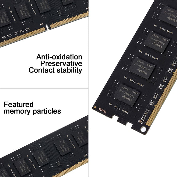 VASEKY DDR4 4G 2666MHz Computer Energy-Saving Memory Stick Desktop PC Memory Module Replacement