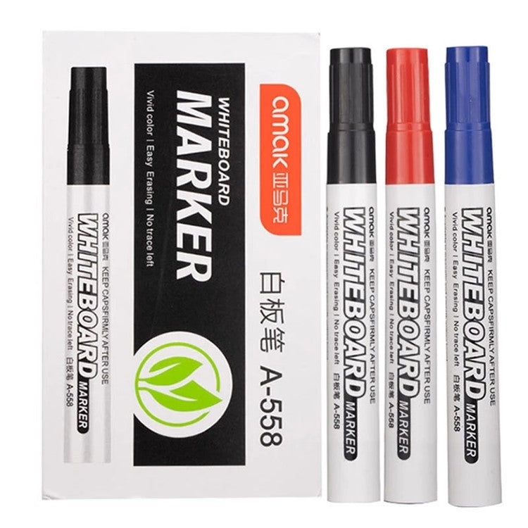 10-in-1 Whiteboard Marker Pen Painting Graffiti Drawing Pen - Black