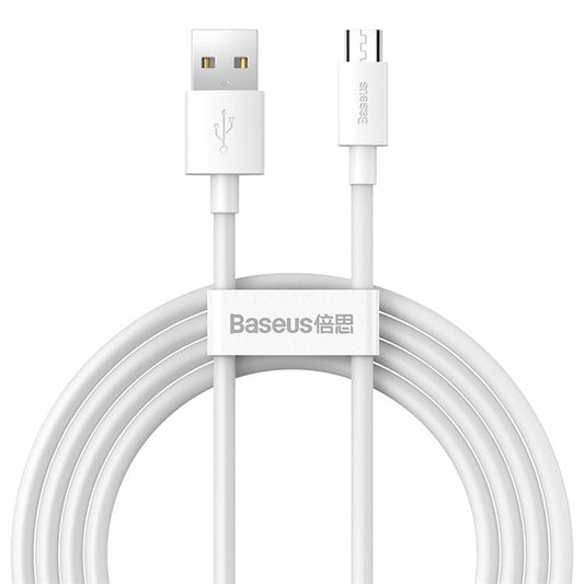 [2PCS/Set]BASEUS Simple Wisdom Data Cable Kit USB to Micro 2.1A, 1.5m
