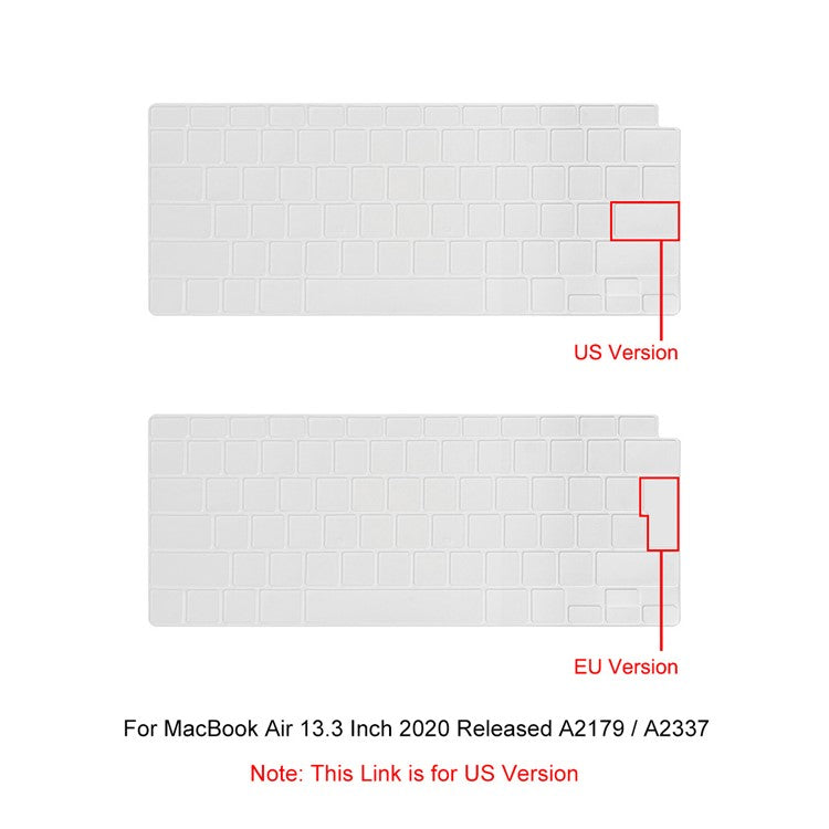 ENKAY HAT PRINCE Ultra-thin TPU Dust-proof Keyboard Protective Cover [US Version] for MacBook Air 13.3-inch (A2179/A2337)