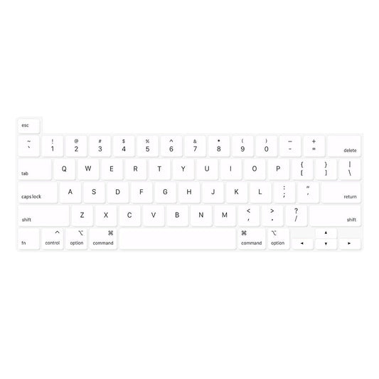 MacBook Pro 13.3 (A2289/A2338) / Pro 16 (A2141) ENKAY US Version Keyboard Cover Soft Silicone Protective Film - White