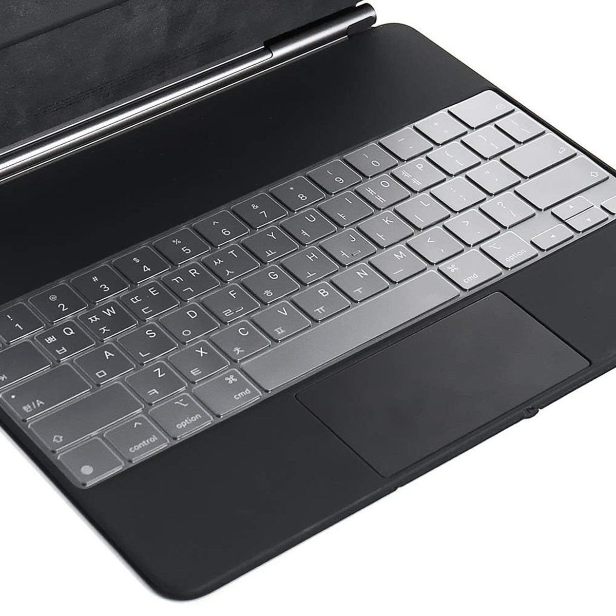 iPad Air 13 (2024) / iPad Pro 12.9 (2022/2021/2020) ENKAY US Version Magic Keyboard Cover Soft TPU Protective Film - Transparent