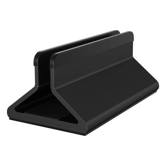 C4 Adjustable Width Single Slot Storage Base for Notebooks and Tablets Aluminum Alloy Desk Stand - Black