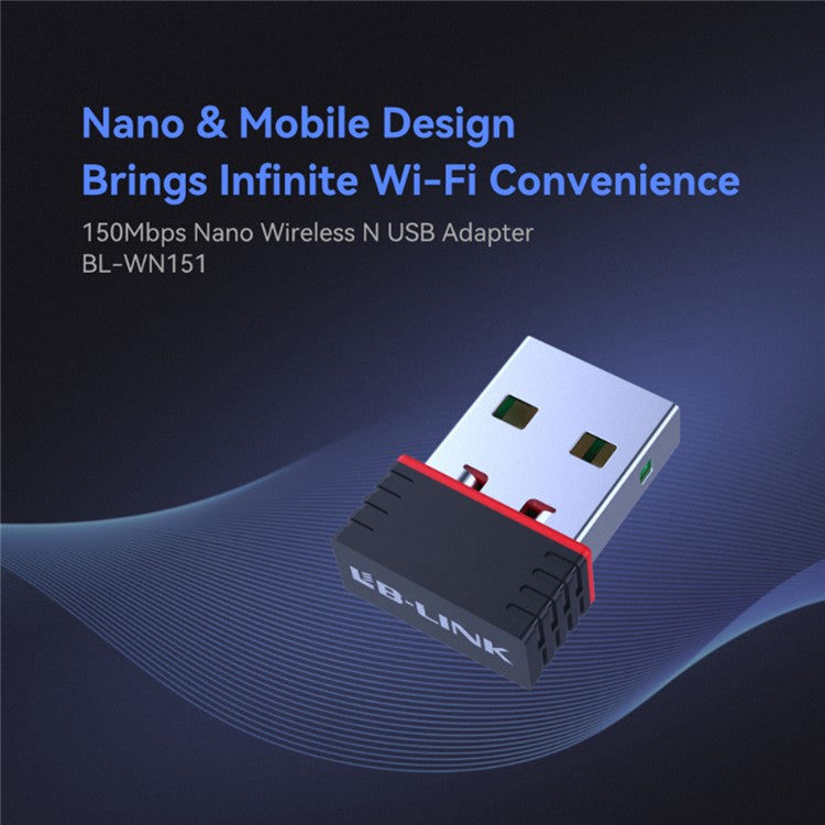 LB-LINK BL-WN151 150M Wireless Network Card WiFi Receiver USB Adapter Transmitter