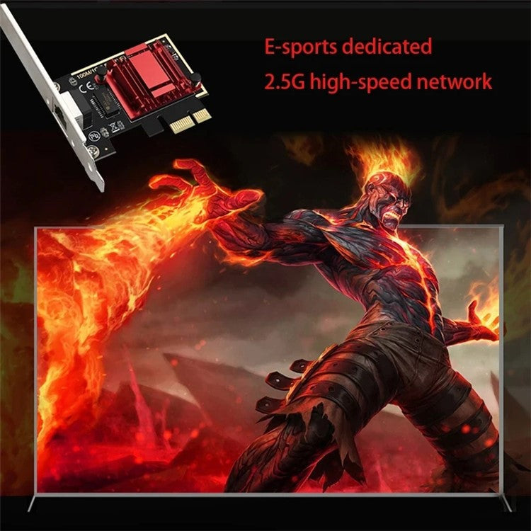 TXA092 Network Card Computer Gaming 2.5G Gigabit Ethernet Adapter Supports ROS, Esxi, PXE Boot