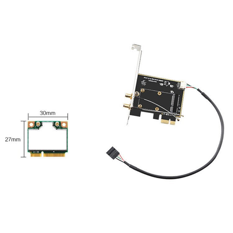 TXB098 Mini PCI-E to Desktop PCI-E Adapter Card Mini PCIE Adapter for Notebook WiFi Network Card