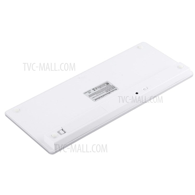 Ultra-Slim Wireless Bluetooth Keyboard (Spanish Language) for Android Windows iOS - Silver