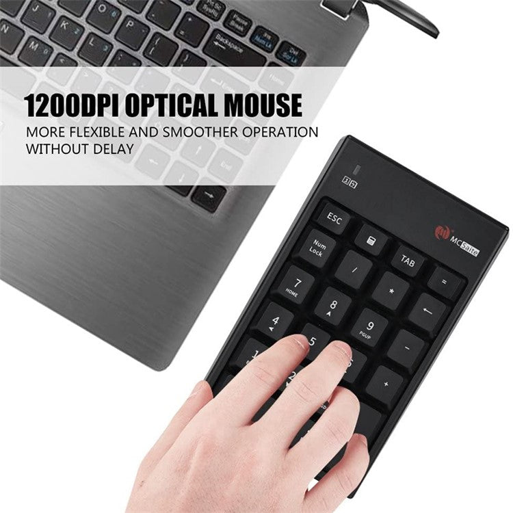 MCSaite MC-61CB 22 Keys Wireless 2.4G Numeric Keyboard and Mouse