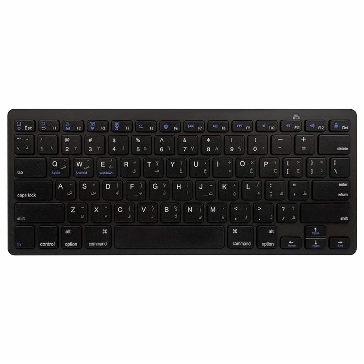 [Persian Version] X5 78-Key Ultra Thin Wireless Bluetooth Keyboard No Driver for iPad iPhone - Black
