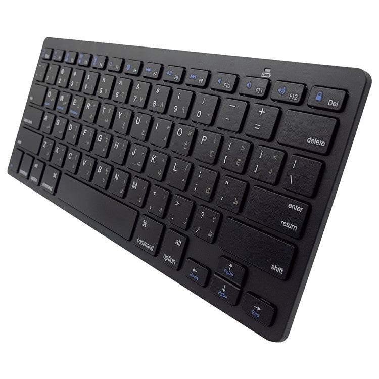 [Persian Version] X5 78-Key Ultra Thin Wireless Bluetooth Keyboard No Driver for iPad iPhone - Black