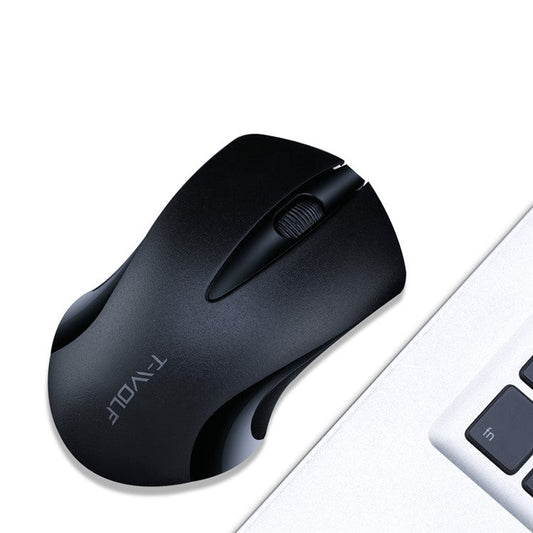 T-WOLF Q2 Portable Computer Mice for PC Notebook Laptop Wireless Mouse - Black