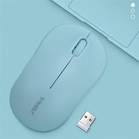 Q4 2.4G Wireless Mouse Portable Computer Mice for PC Notebook Laptop - Blue