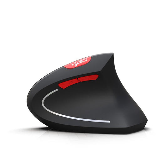 HXSJ T29 Bluetooth Wireless Vertical Ergonomic Optical Mouse Adjustable DPI Laptop Mice - Black